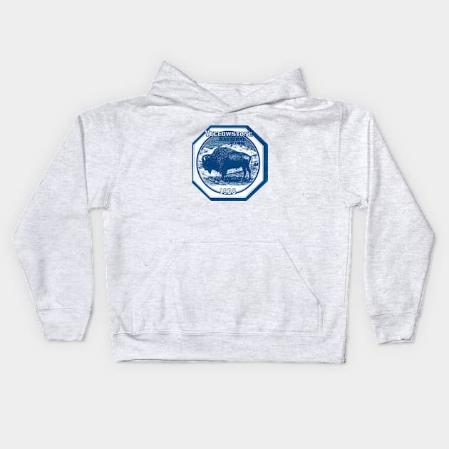 1938 Yellowstone Park Kids Hoodie by historicimage